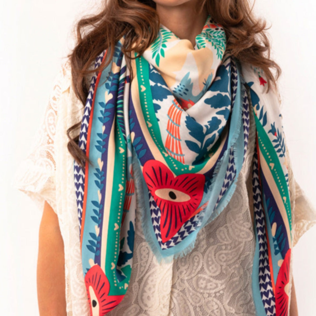 foulard ciaoamore bleu big size