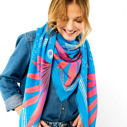 foulard bleucomete porté wild