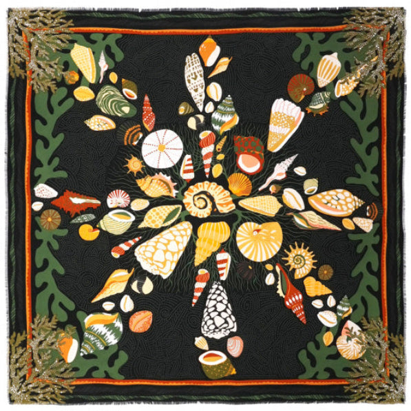 Foulard Mini Coral noir