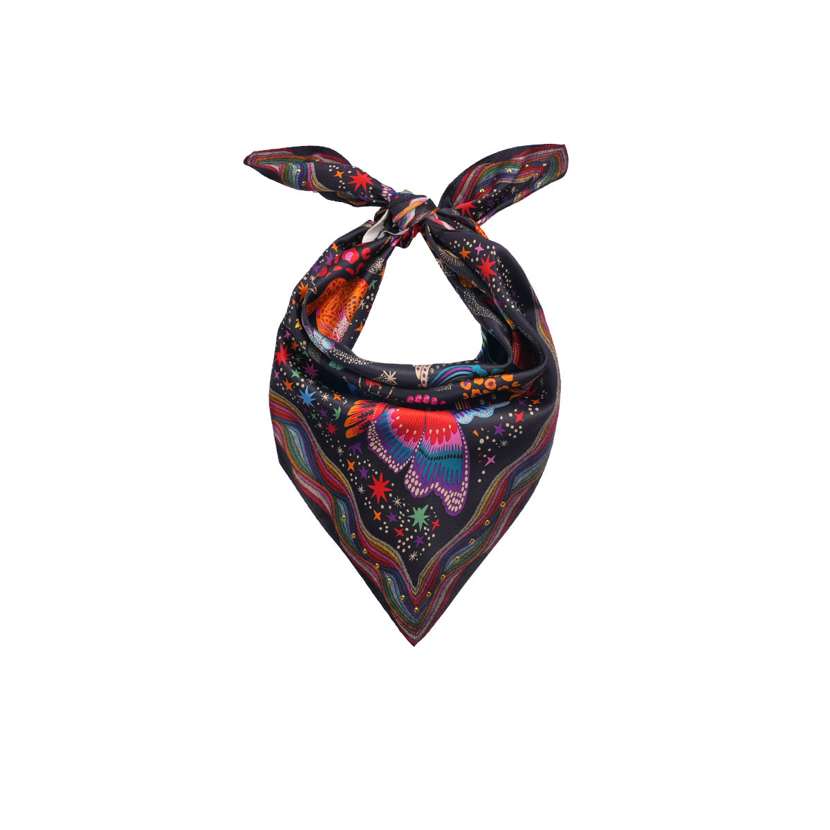 Foulard Mini Crazy World Noir Wild by Hipanema