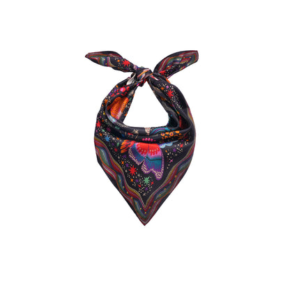 Foulard Mini Crazy World Noir Wild by Hipanema