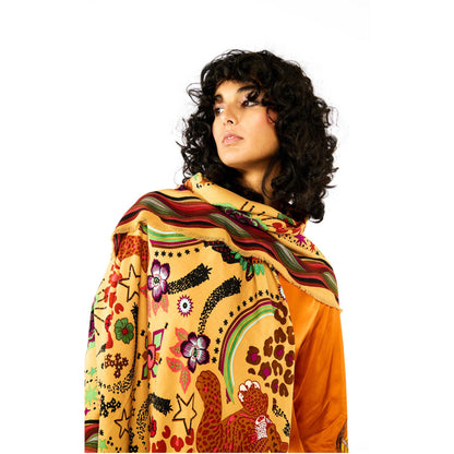 Foulard Big Crazy World Beige Wild by Hipanema