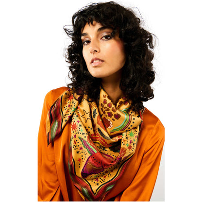 Foulard Medium Crazy World Beige Wild by Hipanema