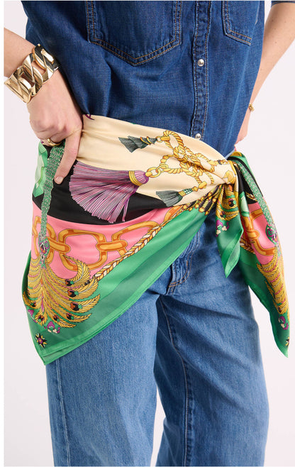 Foulard Diamonds vert Wild