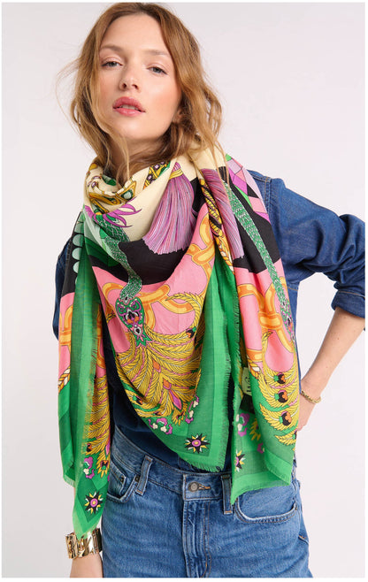 Big Diamonds vert foulard Wild by Hipanema