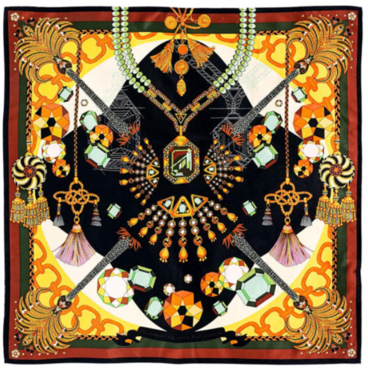 Foulard Diamonds noir 