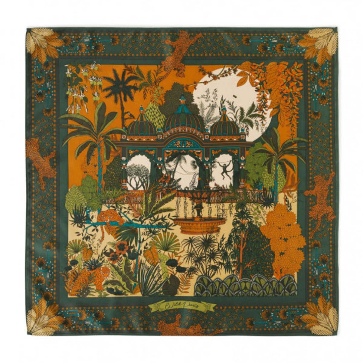 foulard amber palace vert mini