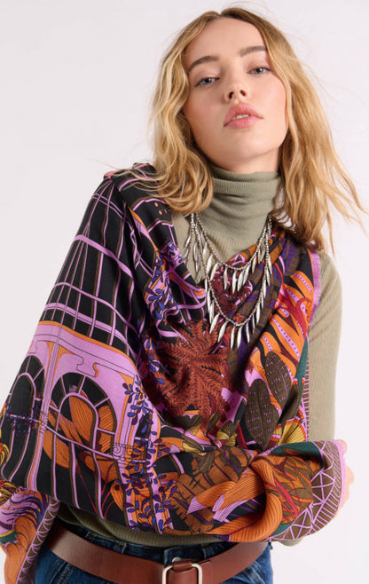 Foulard jardin d'hiver noir Wild by Hipanema 
Big foulard jardin d'hiver noir Wild by Hipanema 
Foulards marque française