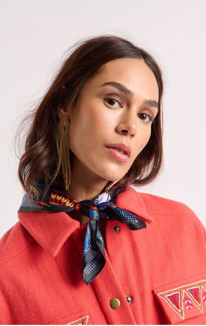 Foulard bleu Wild 