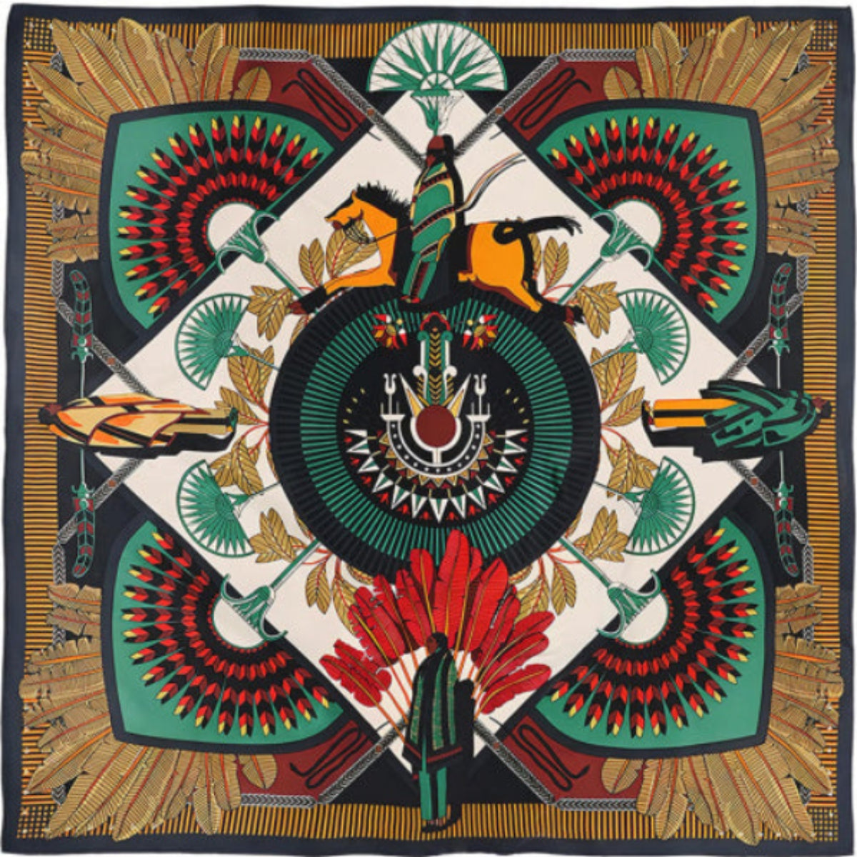 Foulard Machu Pichu noir Wild by Hipanema 