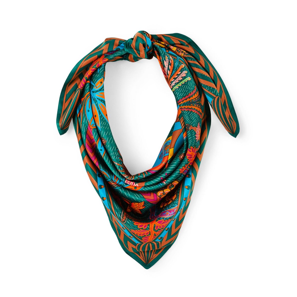 foulard magic india vert medium