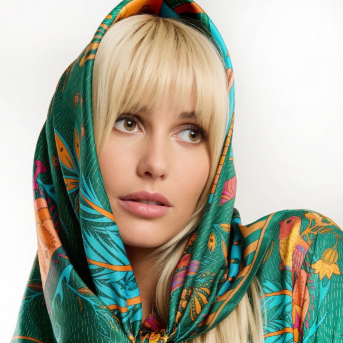 foulard magic india vert medium