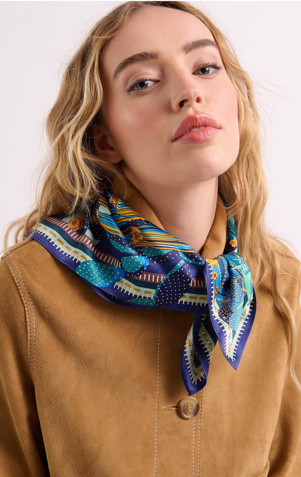 mini foulard cactus bleu wild by hipanema