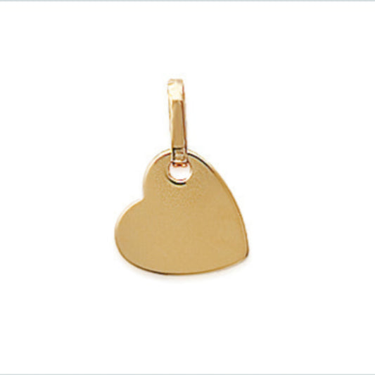 pendentif coeur plaqué or