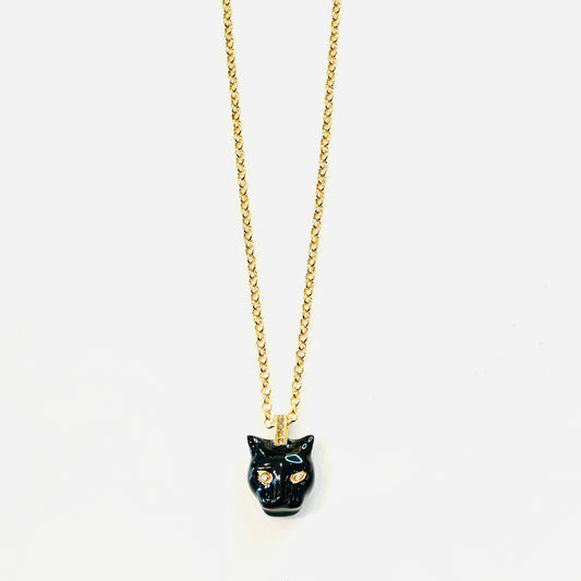 Sautoir polina firenze panthère émail noir plaqué or 24 carats 
Polina Firenze Paris bijouterie
Bijouterie Polina Firenze Paris 