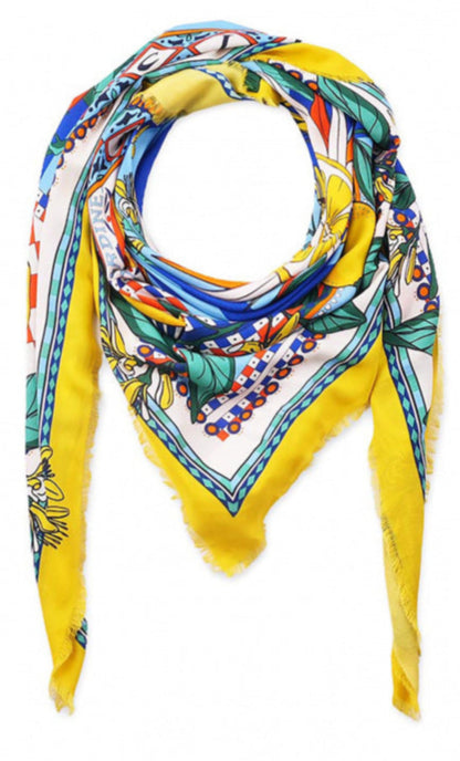 foulard big sicily bleu posé wild