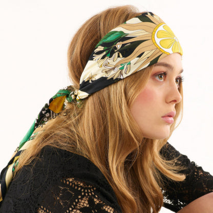 foulard medium noir wild