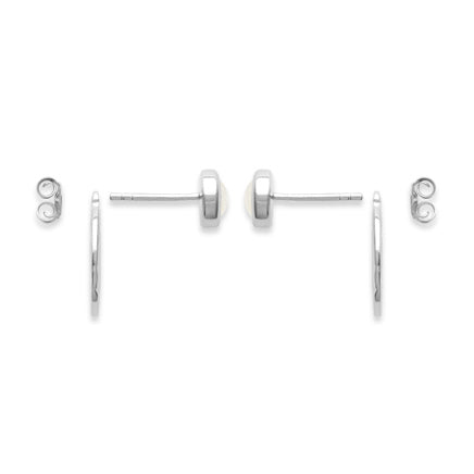 Boucles d'oreilles Moon argent