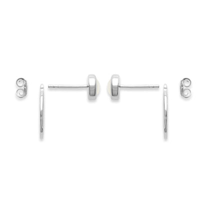 Boucles d'oreilles Moon argent