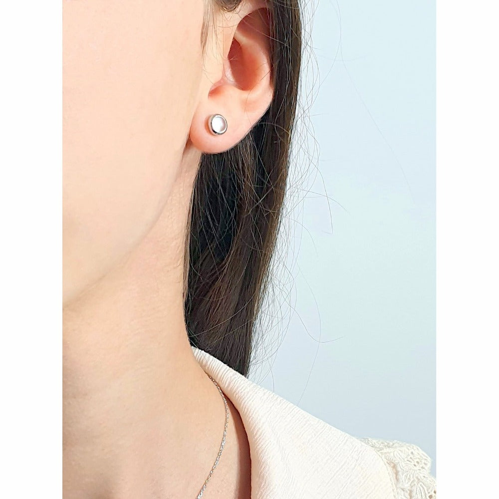 Boucles d'oreilles Moon argent