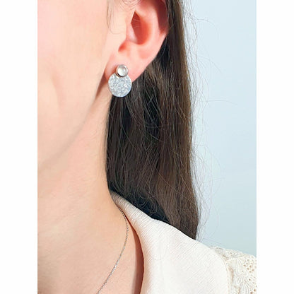 Boucles d'oreilles Moon argent