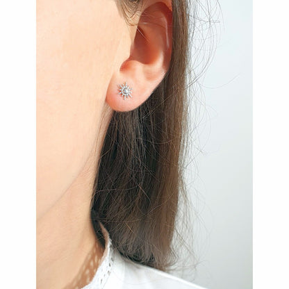 Boucles d'oreilles Astre Argent