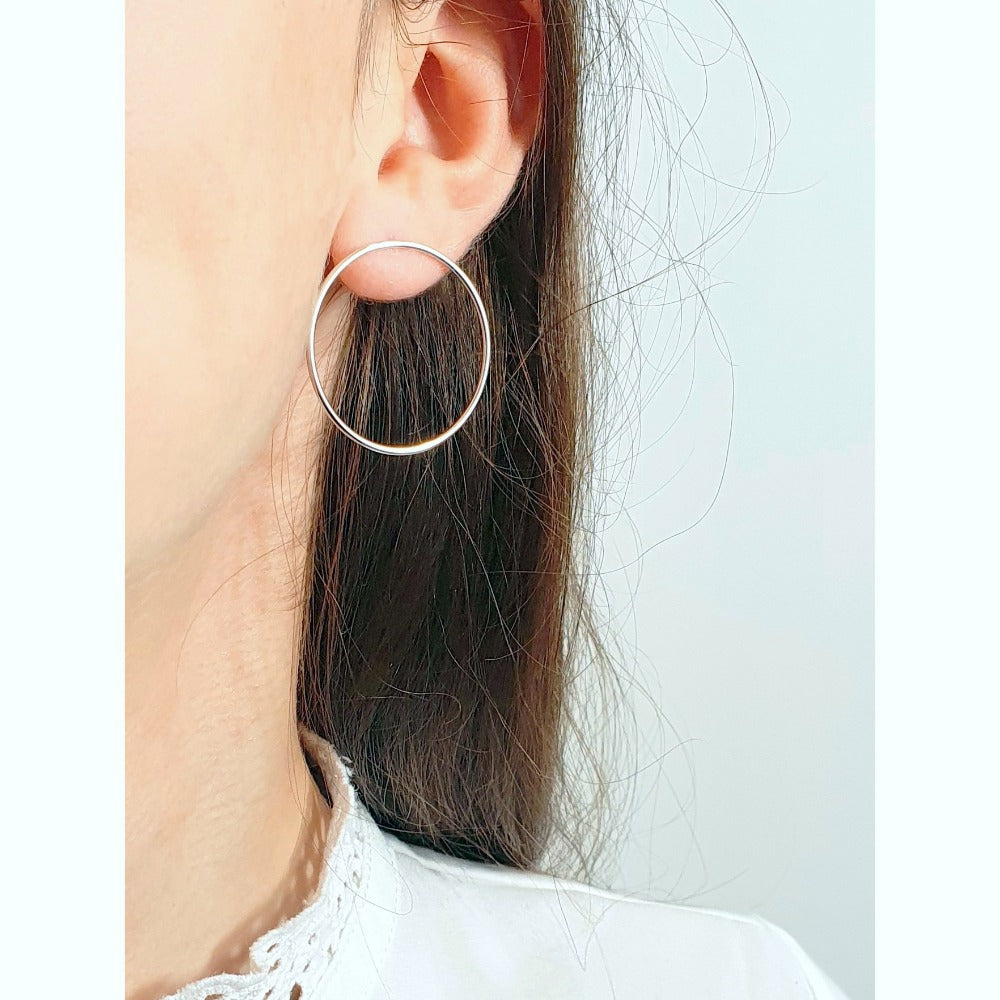 Boucles d'oreilles Claudia argent