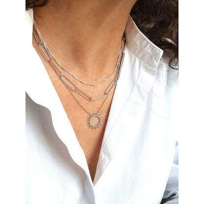 Collier Sol Argent