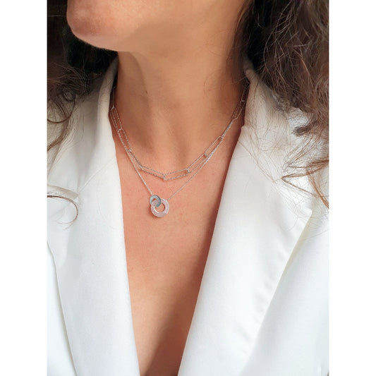 Collier Carmin Argent