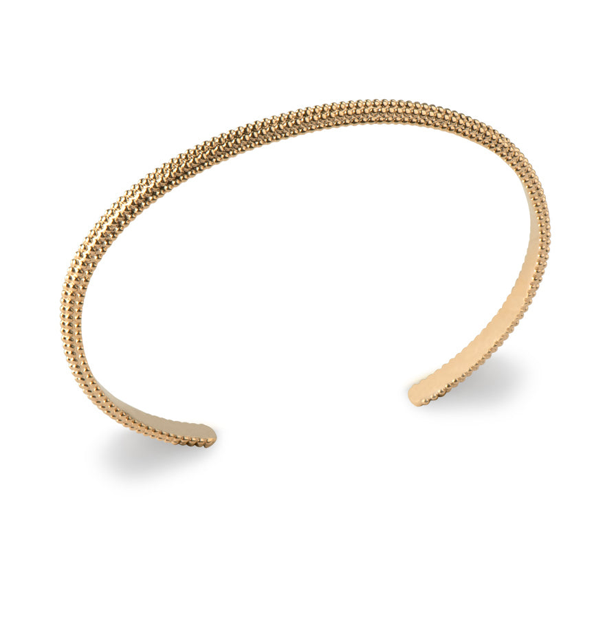 Bracelet jonc Gabrielle plaqué or