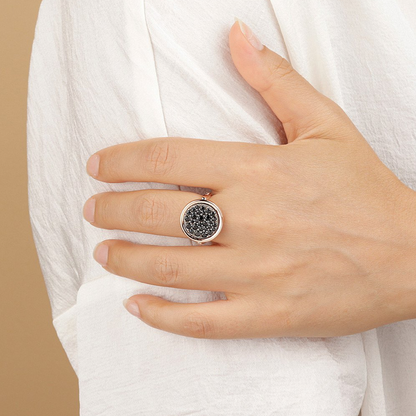 Bague Altissima Plaqué or rose et pierres semi-précieuses