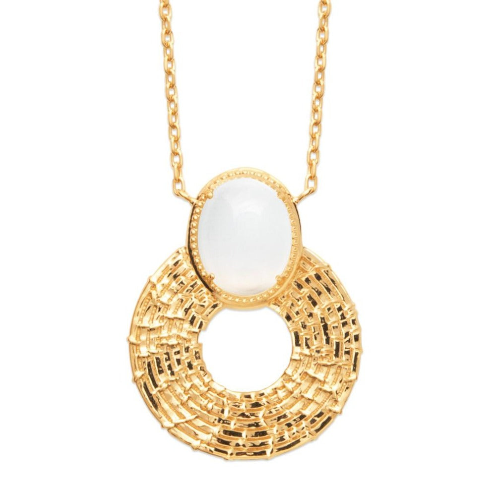 Collier Chic White Plaqué or