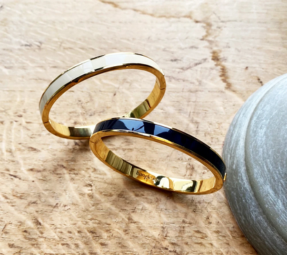 Bracelet Bangle Blanc sable