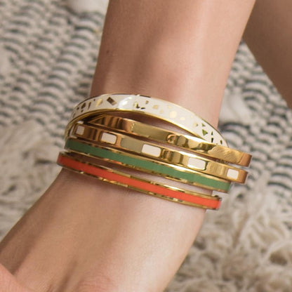 Bracelet jonc Bangle tangerine