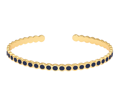 Bracelet jonc Lumi II bleu nuit