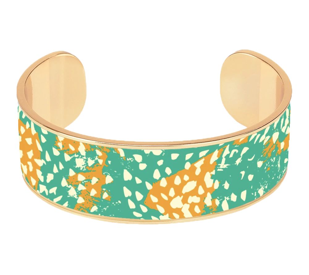 Bracelet jonc 2 cm Taïga Vert Arcadia