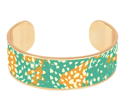 Bracelet jonc 2 cm Taïga Vert Arcadia