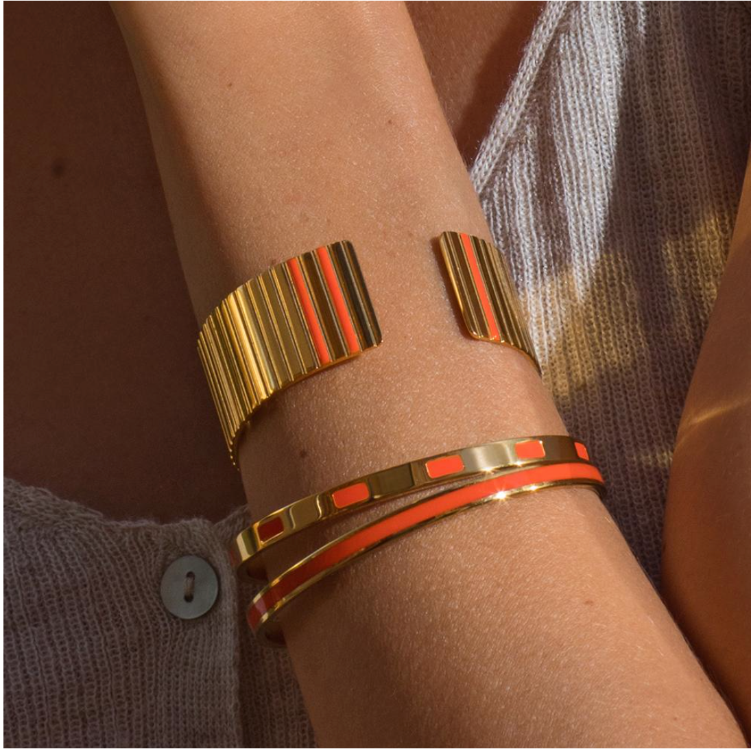 Bracelet jonc Bangle tangerine