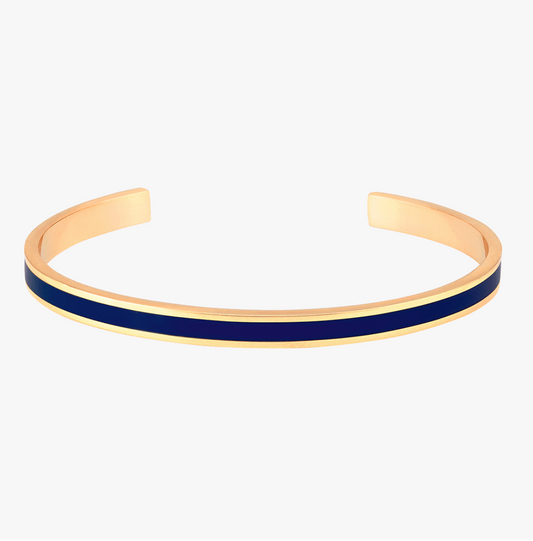 Bracelet jonc Bangle bleu nuit