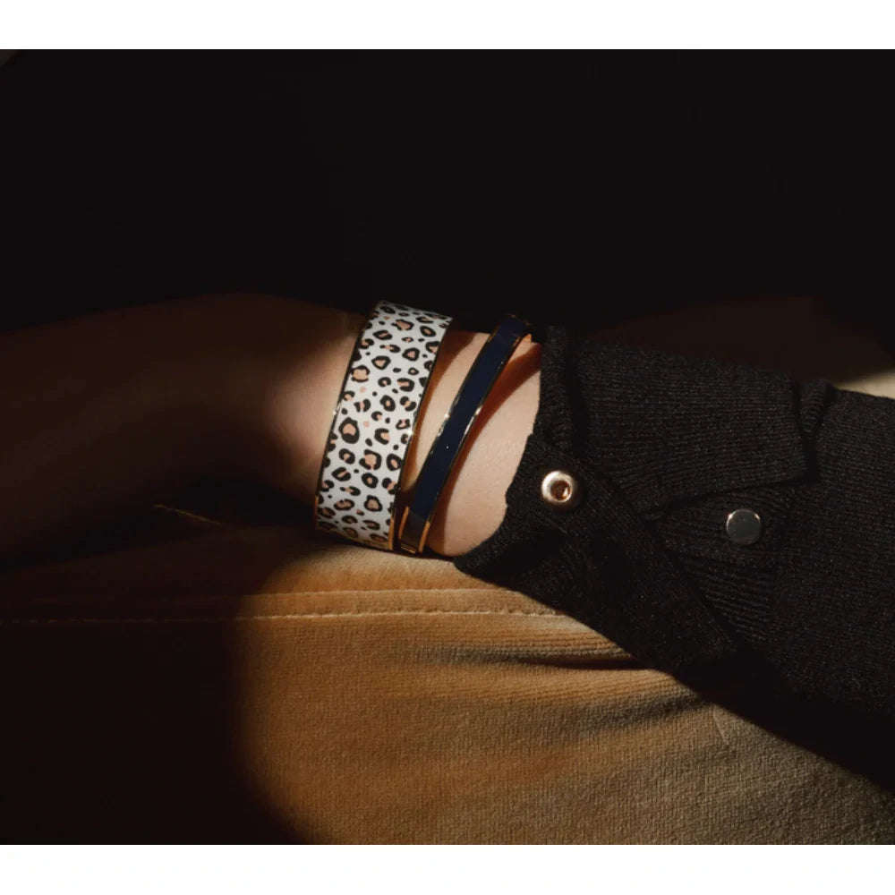 Bracelet jonc Tina Blanc sable