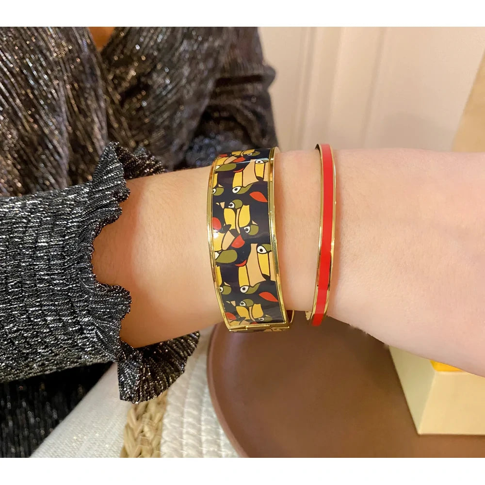 Bracelet Jonc Bangle Rouge salsa