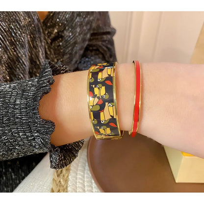 Bracelet Jonc Bangle Rouge salsa