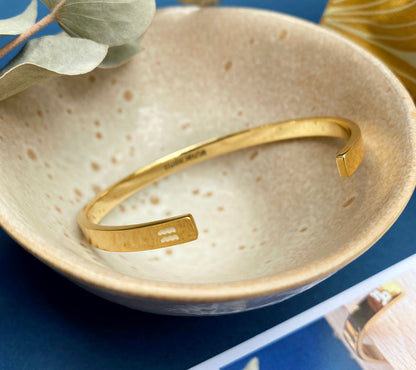 Bracelet jonc Verseau Or light