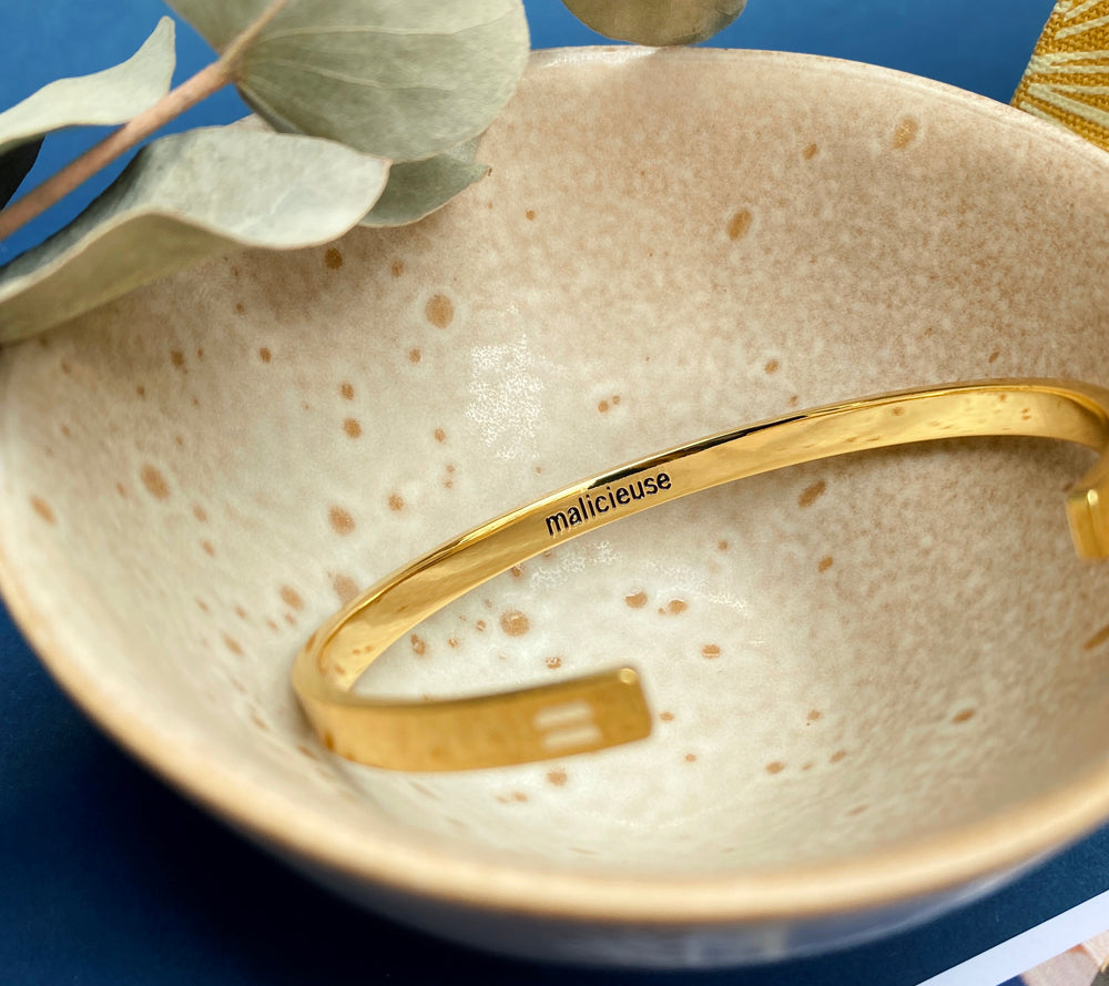 Bracelet jonc Verseau Or light
