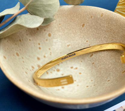 Bracelet jonc Verseau Or light