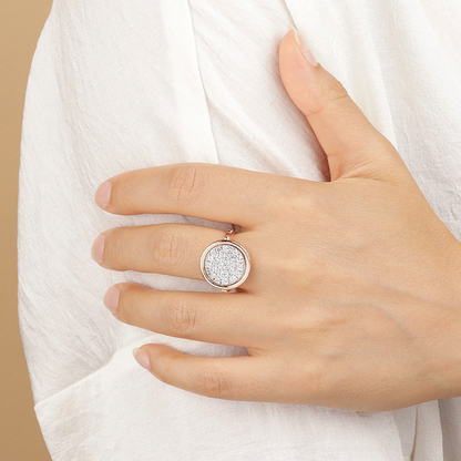 Bague Altissima Plaqué or rose et pierres semi-précieuses