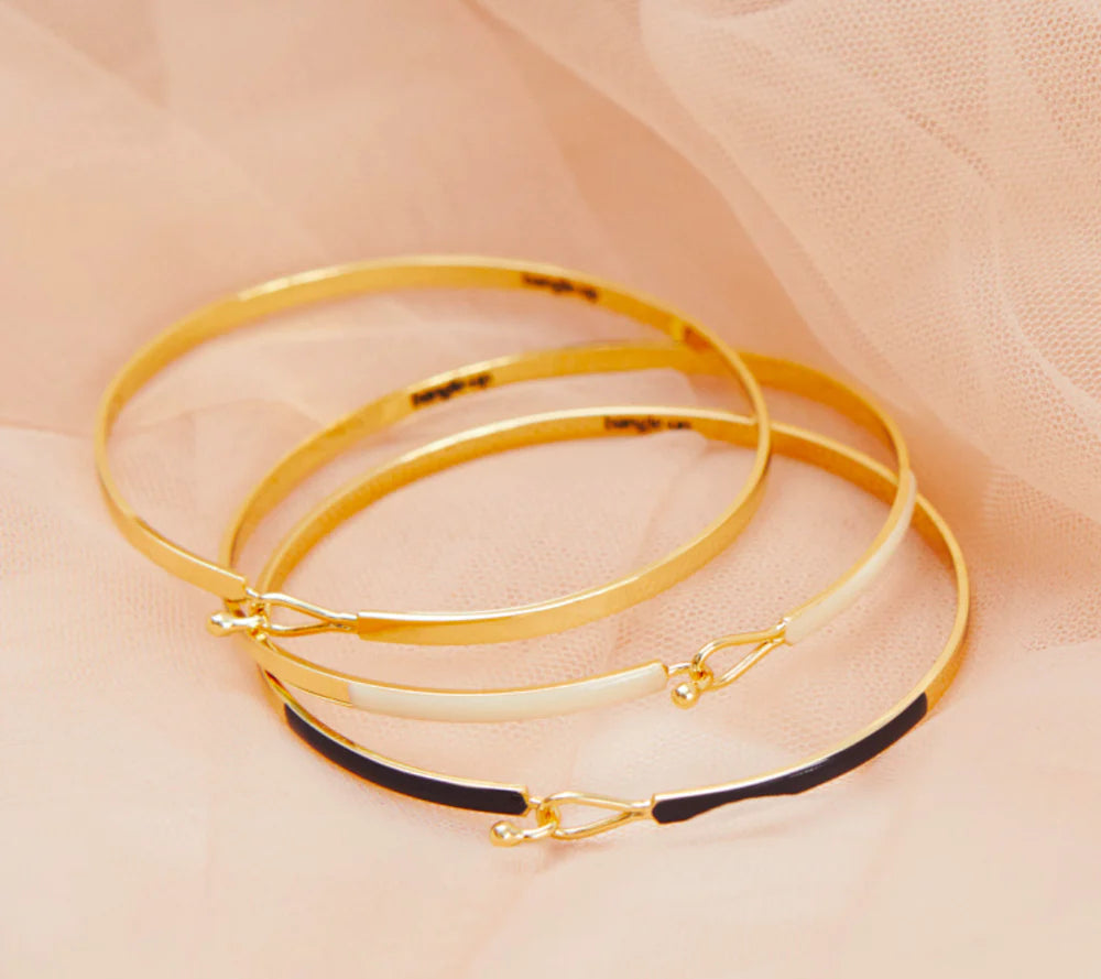 Bracelet Lily Or Light Bangle up