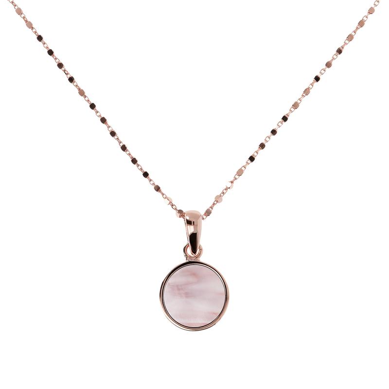 Collier Plaqué or rose et Pierres semi-précieuses