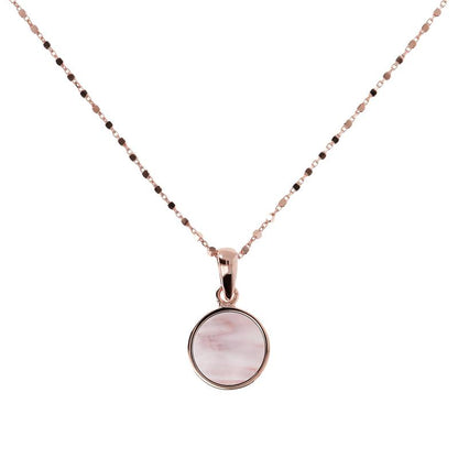 Collier Plaqué or rose et Pierres semi-précieuses