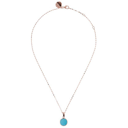 Collier Plaqué or rose et Pierres semi-précieuses